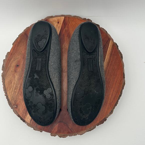 Fergalicious Ballet Flats Adele Gray Fabric Felt Upper Cottagecore Preppy 7.5 - Picture 8 of 11